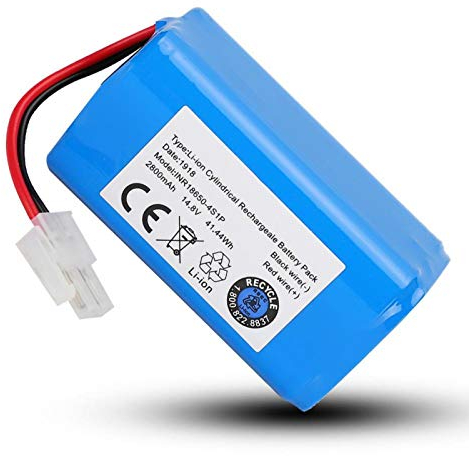 14,8 V 2800 mAh Li-Ionen-Batterie, Ersatzbatterie für Ilife A4 A4S A6 V7 Roboter-Staubsauger
