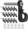 SELEWARE Q Hanger Hooks for Outdoor String Lights, Christmas Light Hooks with Screw, Indoor Outdoor Light Hooks Clips for Hanging String Lights Fairy Lights Patio Light, 30 Pcs