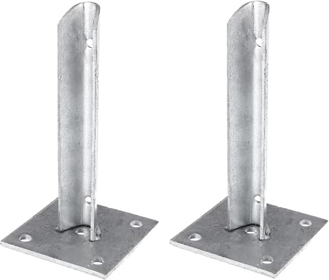 Alberts 663629 Pfostenträger | für Zaunpfosten | für Pfosten-Ø 34 mm | 2er Set