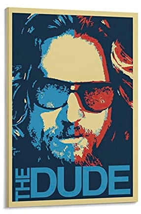 GNKIO The Big Lebowski Gift Painting Poster Illustration Decorate Decoration Poster Dekorative Malerei Leinwand Wandkunst Wohnzimmer Poster Schlafzimmer Malerei 24x36inch(60x90cm)