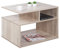 RICOO Couchtisch mit Stauraum 69 x 50 x 50 cm, Couchtisch Holz, Wohnzimmertisch für Couch Eiche Sonoma – WM095-ES, Tisch Wohnzimmer Tisch, Sofatisch, Coffee Table, Couchtisch klein, Couch Tisch