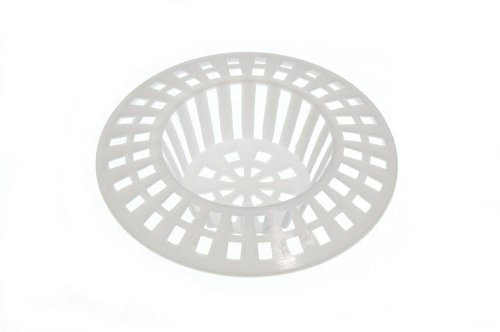 One Stop DIY Lot de 100 passoires anti-obstruction pour lavabo ou baignoire Blanc 60 mm