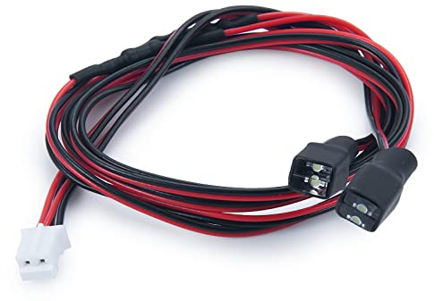 AXspeed 1 Set RC Scheinwerfer LED Lampe für 1/14 Tamiya Anhänger Traktor LKW Crawler Auto (White Light)