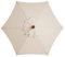 HELTER Toldo de repuesto para sombrilla de patio, 6.2 pies, tela de poliéster anti-UV, para jardín, mercado al aire libre, toldo voladizo, beige, M