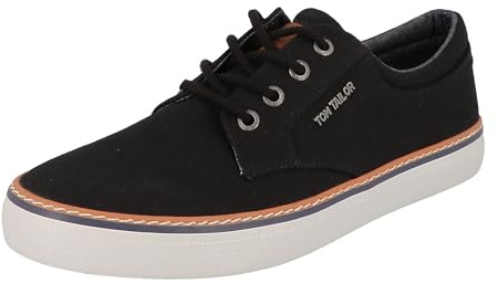 TOM TAILOR Herren 5385202 Sneaker, Schwarz, 43 EU