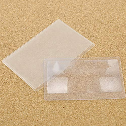 TAOZUYING 1 PCS-Kartengröße, ultradünne Kreditkarte, 2 x Lupe, Vergrößerungslupe, Fresnel-Linse zum Lesen Marriage