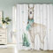 AASIRA Duschvorhang 240x200 Lama Anti-Schimmel Wasserdichter Extra Langer Duschvorhänge mit 12 Duschvorhangringen Süße Tiere 3D Motiv Bad Vorhäng für Badewanne Badezimmer