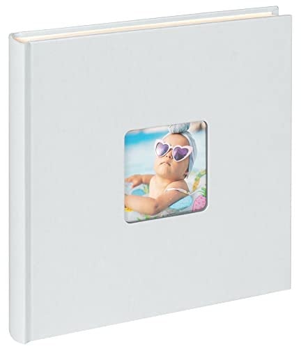 walther design Fotoalbum hellblau 26 x 25 cm Spiralalbum mit Cover-Ausstanzung, Fun SA-108-BL