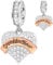 I Love You Granddaughter Charms Dangle fits Pandora Mothers Day Bracelet, 925 Sterling Silver Pave Clear CZ Grandaughter Pendant Beads, Gifts for Grandchild/Grandma/Grand Daughter