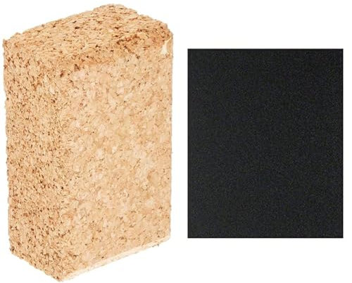 Bosch Professional 1x Cork Hand Sanding Block (60 x 100 mm, Accessories for Hand Sanding) + 2609256 °C01 SIC Manual Use Water Resistant Sandpaper 230 x 280 mm P120