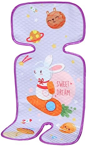 ISAKEN Baby Sommer Kühlmatte Babybett Pad, Universal Sitzauflage für Kinderwagen Buggy Kindersitz Babyschale, Multifunktionales Sitzauflage Eisseide Schlafkrippe Matratze für Neugeborene Kleinkind