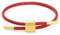 Armband Schwarz Damen Verstellbare Armband Stahldraht Geflochten Armbänder,Paar-Armband Brautjungfern-Armband Vergoldetes Schnallenarmband Freundschaftsarmband Geschenk Jungen (Rot)