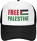 Oudrspo Free Palestine Hat Ich stehe mit Palestine Mesh Hat Save Palestine Trucker Hat Support Palestineb Cap Schwarz
