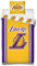 Character World Lakers Bettwäsche-Set 135x200, NBA Team Los Angeles Lakers Basketball-Bettwäsche, 100% Baumwolle, Kopfkissenbezug 80x80 cm, Bettbezug 135x200 cm, Teenagerbettwäsche