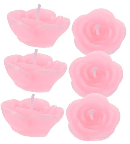 Zerodeko 12 Stk Dekorative Kerzen Weihnachtskerzen Handgemachte Kerze Poolbeleuchtung Schwimmende Hochzeitskerzen Party-atmosphäre-kerze Rosendekor Teelicht Sonnenblume