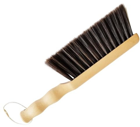 Dust Brush, 30cm Wooden Handle Soft Bristles Cleaning Brush for Bed, Sofa, Furniture, Clothes