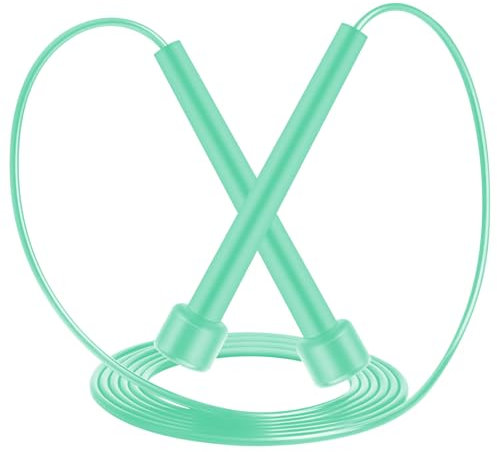 Verstellbares Springseil für Fitness - 2,8m, für Frauen & Männer (Grün)