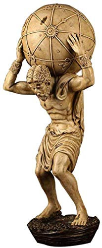 House Decor Statue Ornaments s Griechische Götter Atlas Statue Figur Atlas hält Welt griechische Statue Harz H60 cm for Women