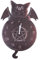 Nemesis Now Malpuss Tickin' Clock Gothic Flügelkatze Dekor