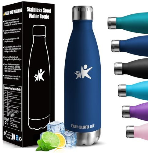 Thermosflasche, Trinkflasche Kinder, 750ML BPA-frei, Wasserflasche Doppelwandig, Trinkflasche Edelstahl, Trinkflasche Kohlensäure Geeignet, Trinkflasche Sport für Outdoor, Radfahren, Fitness, Yoga