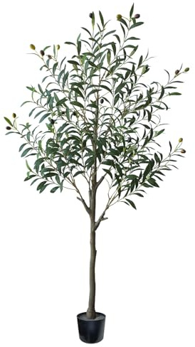 Myutrensty Olivenbaum Künstlich 150 cm, Kunstpflanzen Groß Künstlicher Olivenbaum für Wohnzimmer, Büro, Balkon Deko