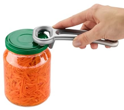 GEFU Glasdeckelöffner VACIO - Schraubglasöffner aus Aluminium für Vakuum