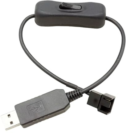 Manolyee USB to Fan Adapter - PWM USB 3/4-Pin Converter,Case Fan Step-up Adapter - for PC Computer Electronic Devices Cooling System Car Maintenance