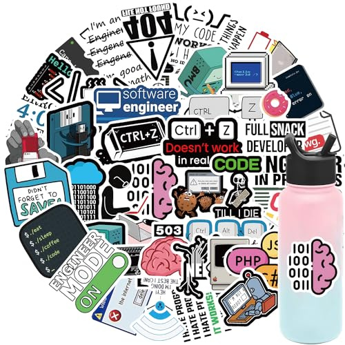 50 Stück Lustige Meme Sticker Set,Meme Aufkleber für Auto Laptop Skateboard Fahrrad Moped Motorrad Fahrrad Computer,Geeignet für Erwachsene (Programmierer)