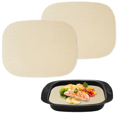 2 Stück Permanent Dauerbackfolie für Thermomix TM7 Varoma – Wiederverwendbares Backpapier mit Antihaftbeschichtung, hitzebeständig bis 250 °C