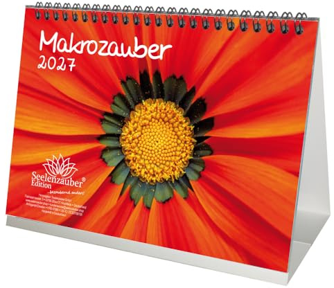 Makrozauber DIN A5 Tischkalender für 2027 Makro Foto Details - Seelenzauber