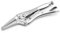 SATA ST71301ST 6-Inch Long Nose Locking Pliers Curved Jaw with Built-in Wire Cutter