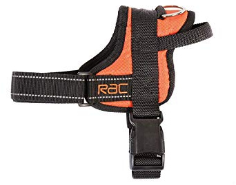 RAC Hunde-Geschirr Comfort, Größe S, Schwarz/Orange, 505628