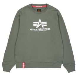Alpha Industries Basic Sweater Sweatshirt for Men Dark Olive