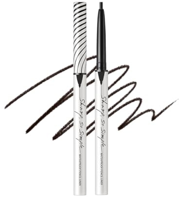 Clio Sharp So Simple 2mm Pencil Eyeliner - Soft Touch, Long Lasting, Smudge Free, Waterproof - 001 Black