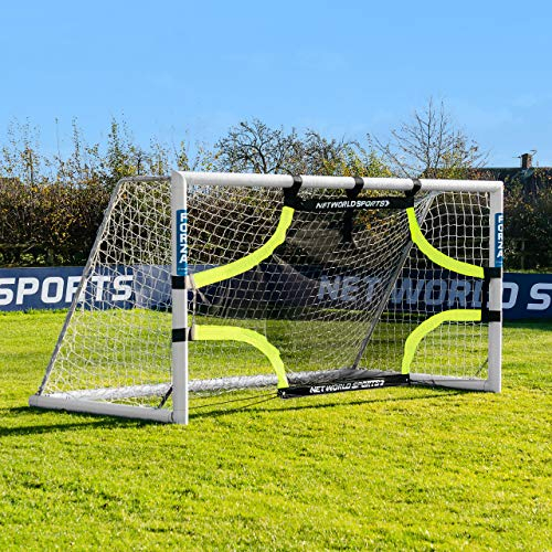 FORZA Pro Fußballtor-Zielwand – Vier Eck-Schießscheiben | Nur Zielwand (3,7m x 1,8m)