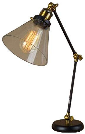 Architect Task Lamp Swing Arm Desk Lamp Lighting Industrial Vintage Desk Lamp Creative Long Arm Reading Table Lamp Black Iron Reading Bright Adjustable Lamp