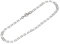 NKlaus Armband 925 Sterling Silber 24cm Ankerkette Damen Anker rund Armbandkette flach 12789