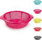 Plastic Colander Food Sieve Strainer Basket for Food Washing Draining Pasta Spaghetti Rice Salad Vegetable Kitchen Cooking Hobby (31cm - Fuchsia)