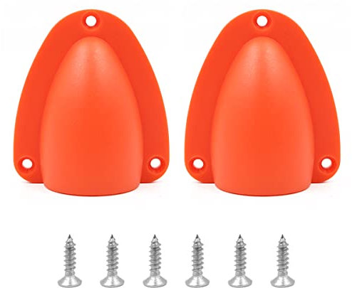 Tiardey 2pcs Universal Nylon Wire Cable Vent Cover Clam Shell Clamshell Vent Ventilator Through Vents for Boat - Orange （Big）