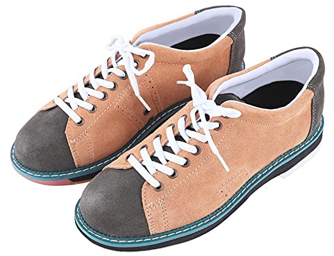 Men's Bowls Shoes Indoor Outdoor Non-Slip Bowls Sneakers Lace Up,A,8.5 UK