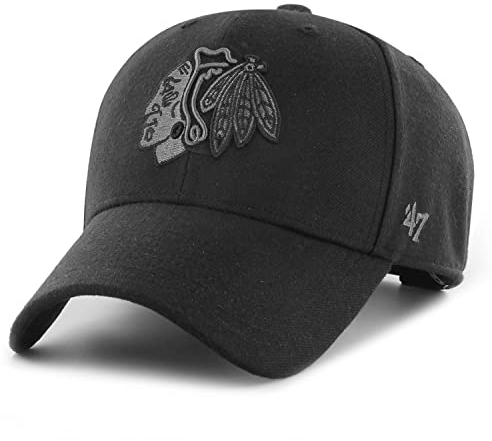 '47 NHL Chicago Blackhawks Cap Basecap Baseballcap MVP schwarz Kappe