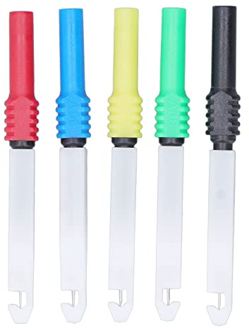 5PCS/Set 0.7mm Mini Test 0.7mm Test Pins Test Needles Pins Multimeter Probes Wire Piercing Needles with Sheath J.30009