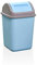 lmoikesz Poubelle à Couvercle basculant en Plastique Poubelle de Bureau à Domicile Poubelle à Papier au Sol Bleu, Bleu