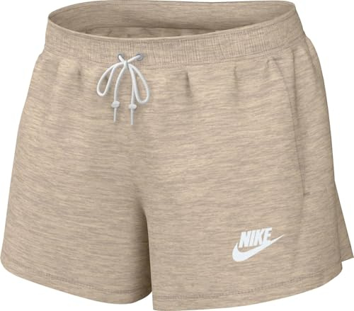 Nike DM6392-126 W NSW Gym VNTG PE Short Shorts Damen SANDDRIFT/White Größe S