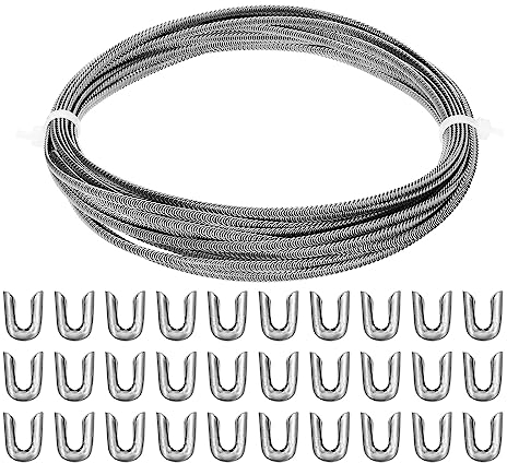 PATIKIL 33Ft 304 Rostfreie Korsett Ausbein Spirale Stahl Metall Entbeinen mit 32 Stahl Entbeinen Spitzen Struktur und Form für Korsett Herstellung Zubehör (5mm BREIT)