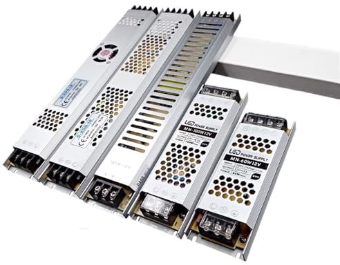 Fuente de alimentación de Laboratorio Ultrafina, Transformador de 12V, 24V, 60W, 100W, 150W, 200W, 300W, 220V a 12V, 24V, Fuente de alimentación de Tira LED de 12 24 voltios (Color : 24V 200W)