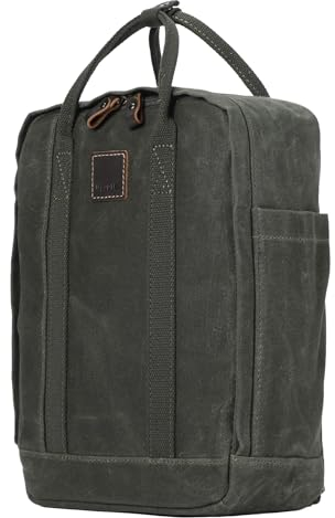 Troop London TRP0550 Classic Canvas Daypack Rucksack, klein, dunkelgrün, S