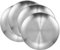 TOATELU Platos de Acero Inoxidable - Diámetro 20 cm, Vajilla Redonda para Camping, Picnic, Senderismo, Cocina y Fiesta - Set de 4