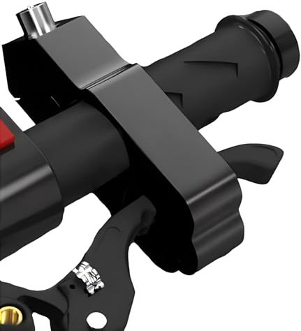 WODHMIEY Candado para Manillar de Moto, Aleación de Aluminio Antirrobo, Bloqueo de un Solo Toque, Compatible con Motocicletas, Scooters y Vehículos Todoterreno, Negro
