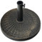 GOPLUS Pied de Parasol Lourd en Résine Antique, Base de Parasol Ronde, Porte-Parasol pour Parasol de 38 mm et 48 mm, Bouton Rotatif Manuel, Socle Parasol pour Porche, Patio, Terrasse, Jardin, Bronze